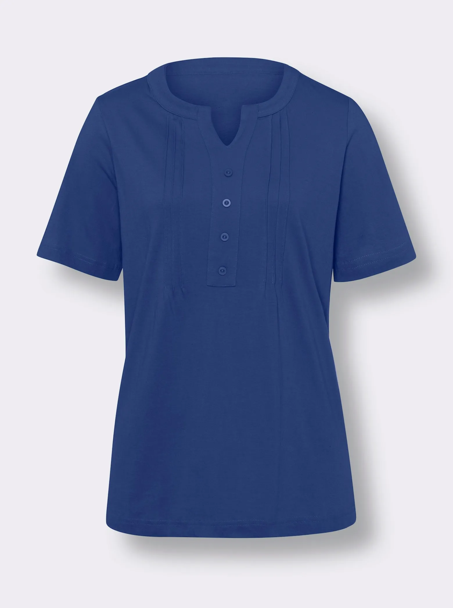 Kurzarmshirt mit Biesen-Verzierung