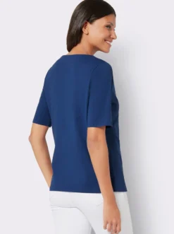 Kurzarmshirt mit Bindeband