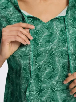Kurzarmshirt mit Bindeband