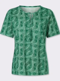 Kurzarmshirt mit Bindeband