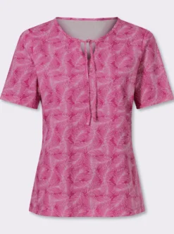 Kurzarmshirt mit Bindeband