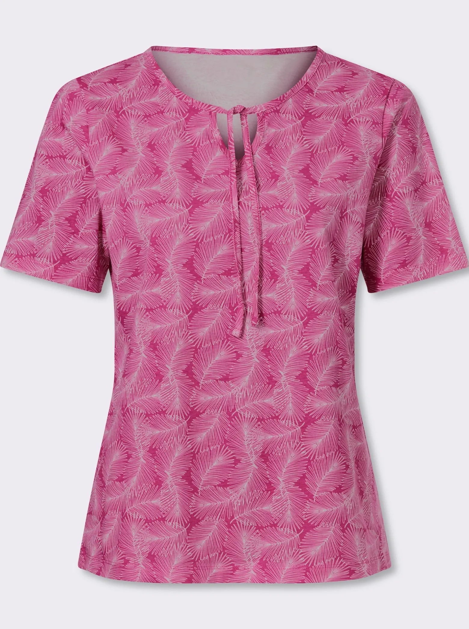Kurzarmshirt mit Bindeband
