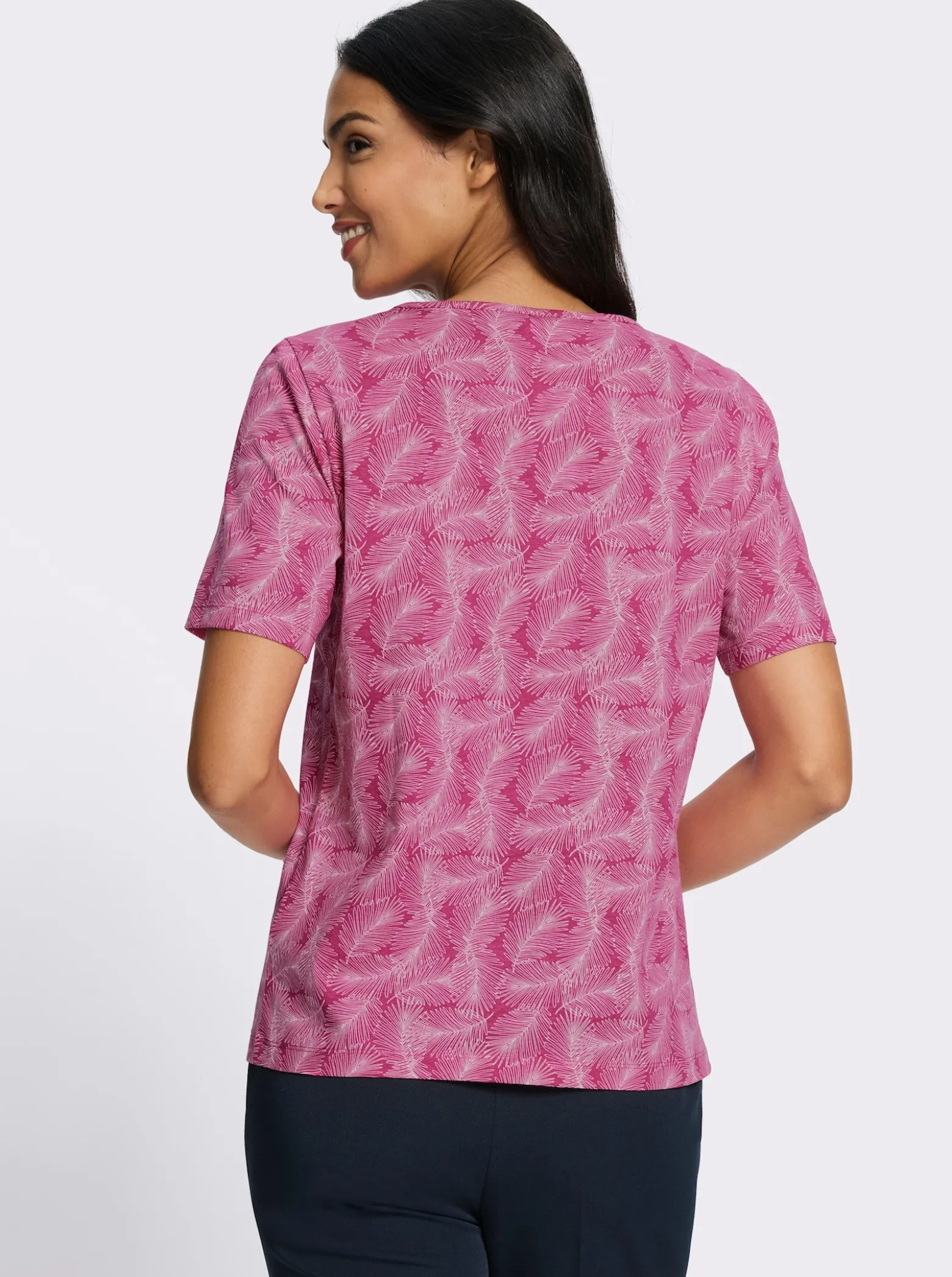 Kurzarmshirt mit Bindeband