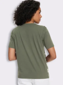 Kurzarmshirt mit Blüten-Druck