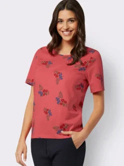 Kurzarmshirt mit Blütendruck