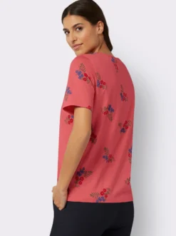 Kurzarmshirt mit Blütendruck