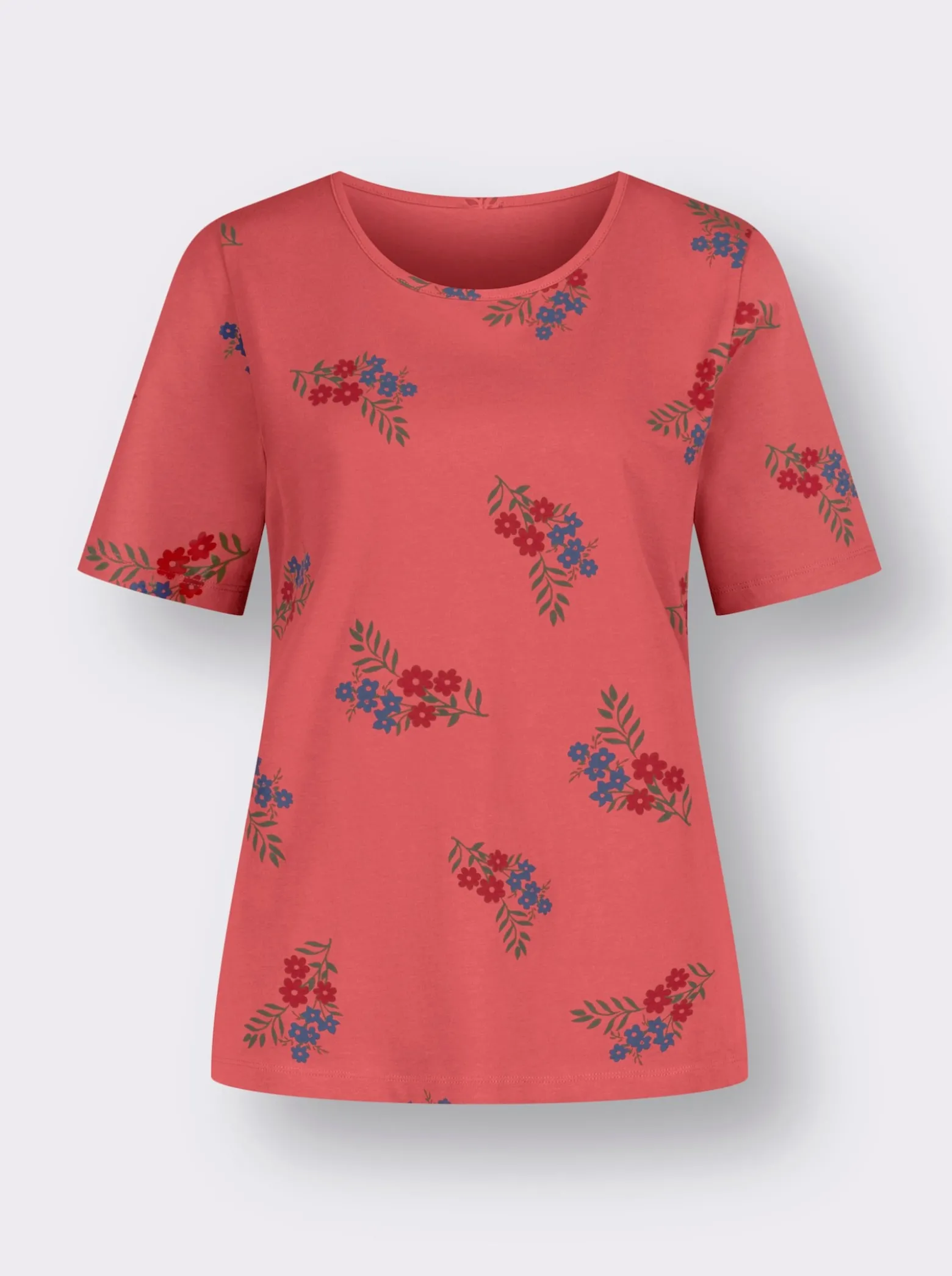 Kurzarmshirt mit Blütendruck