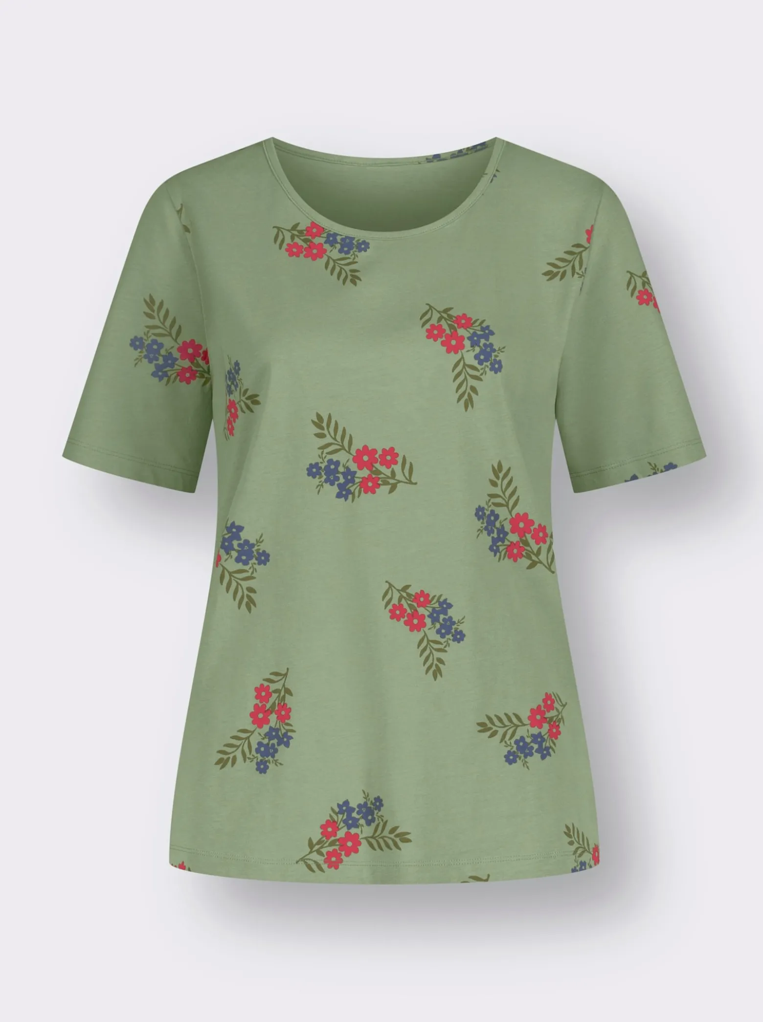 Kurzarmshirt mit Blütendruck