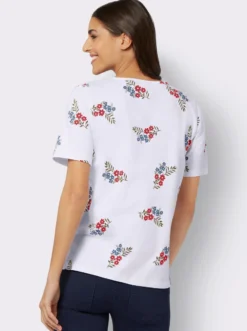 Kurzarmshirt mit Blütendruck
