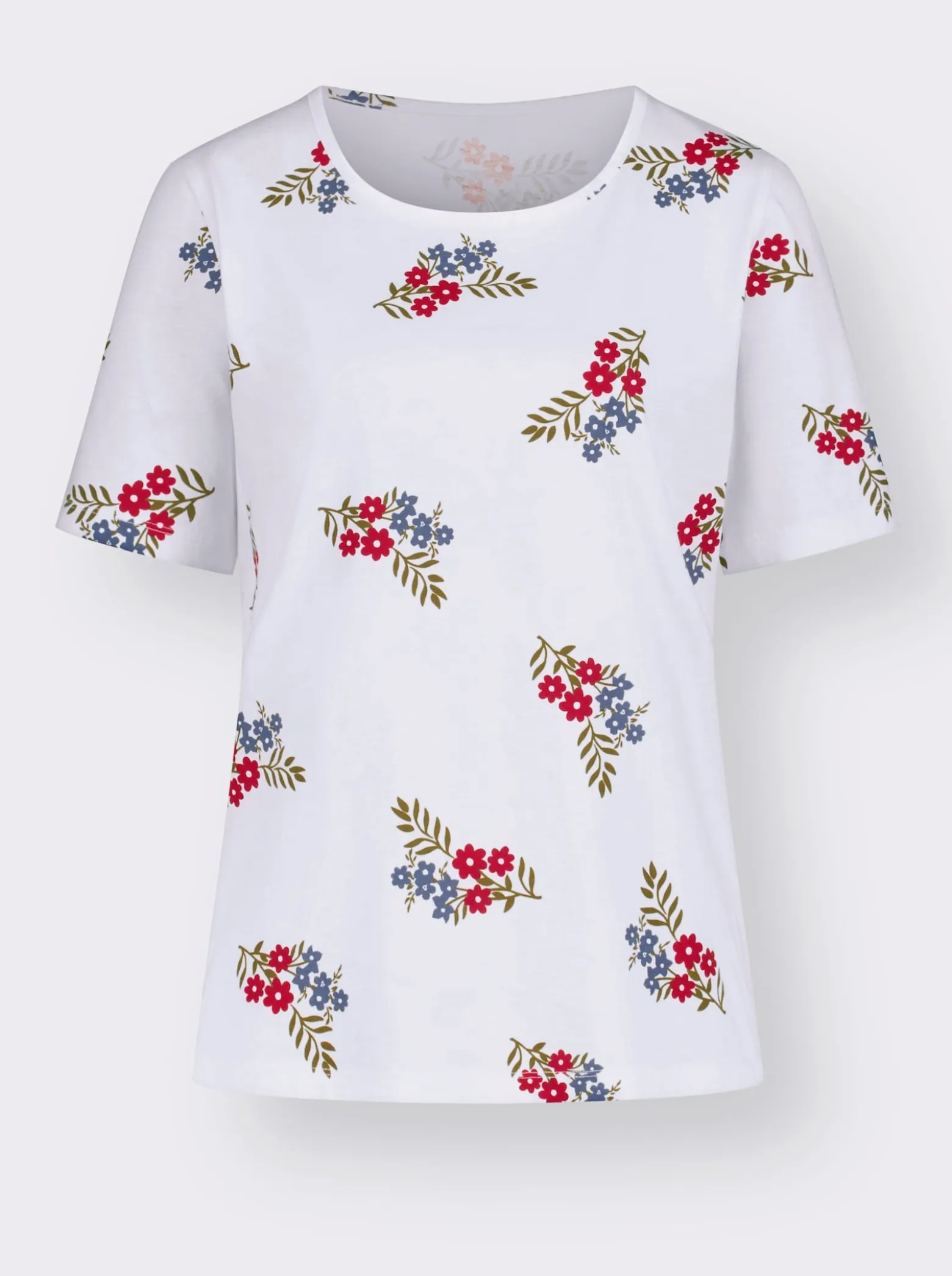 Kurzarmshirt mit Blütendruck