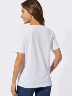 Kurzarmshirt mit Blüten-Motiv