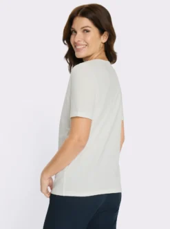 Kurzarmshirt mit Blumenmotiv