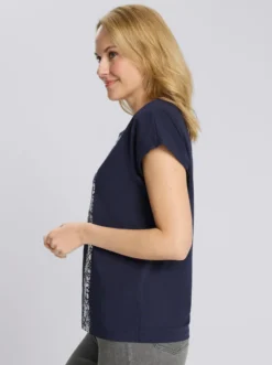 Kurzarmshirt mit Blumenmuster