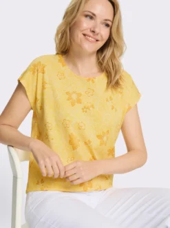 Kurzarmshirt mit Blumenprint