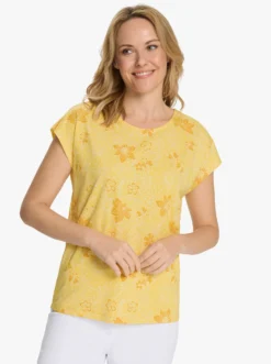 Kurzarmshirt mit Blumenprint