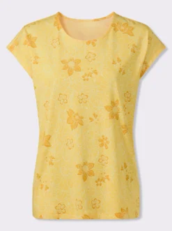 Kurzarmshirt mit Blumenprint