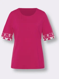 Kurzarmshirt mit Bordüren-Druck