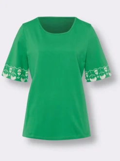 Kurzarmshirt mit Bordüren-Druck
