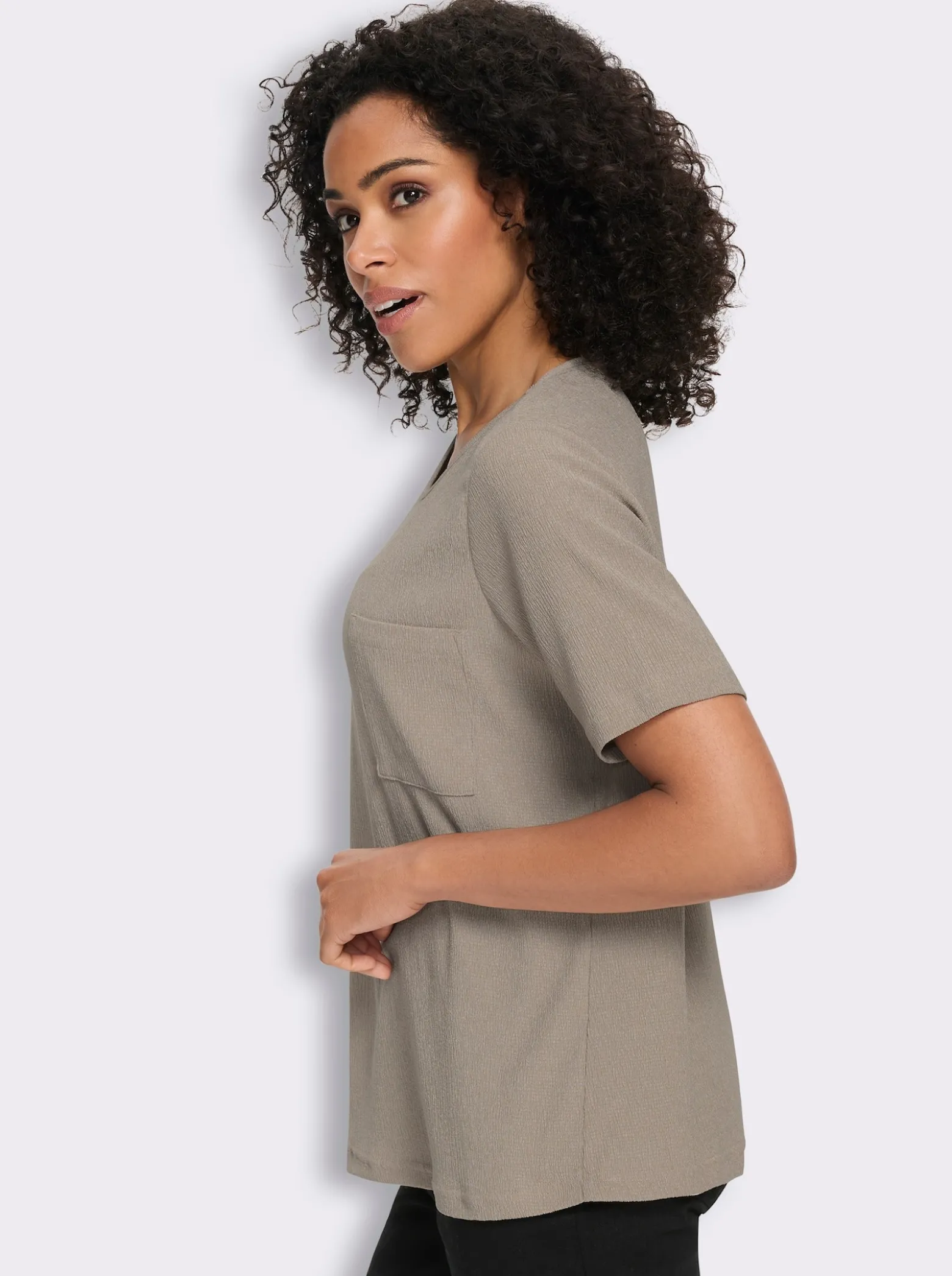 Kurzarmshirt mit Brusttasche