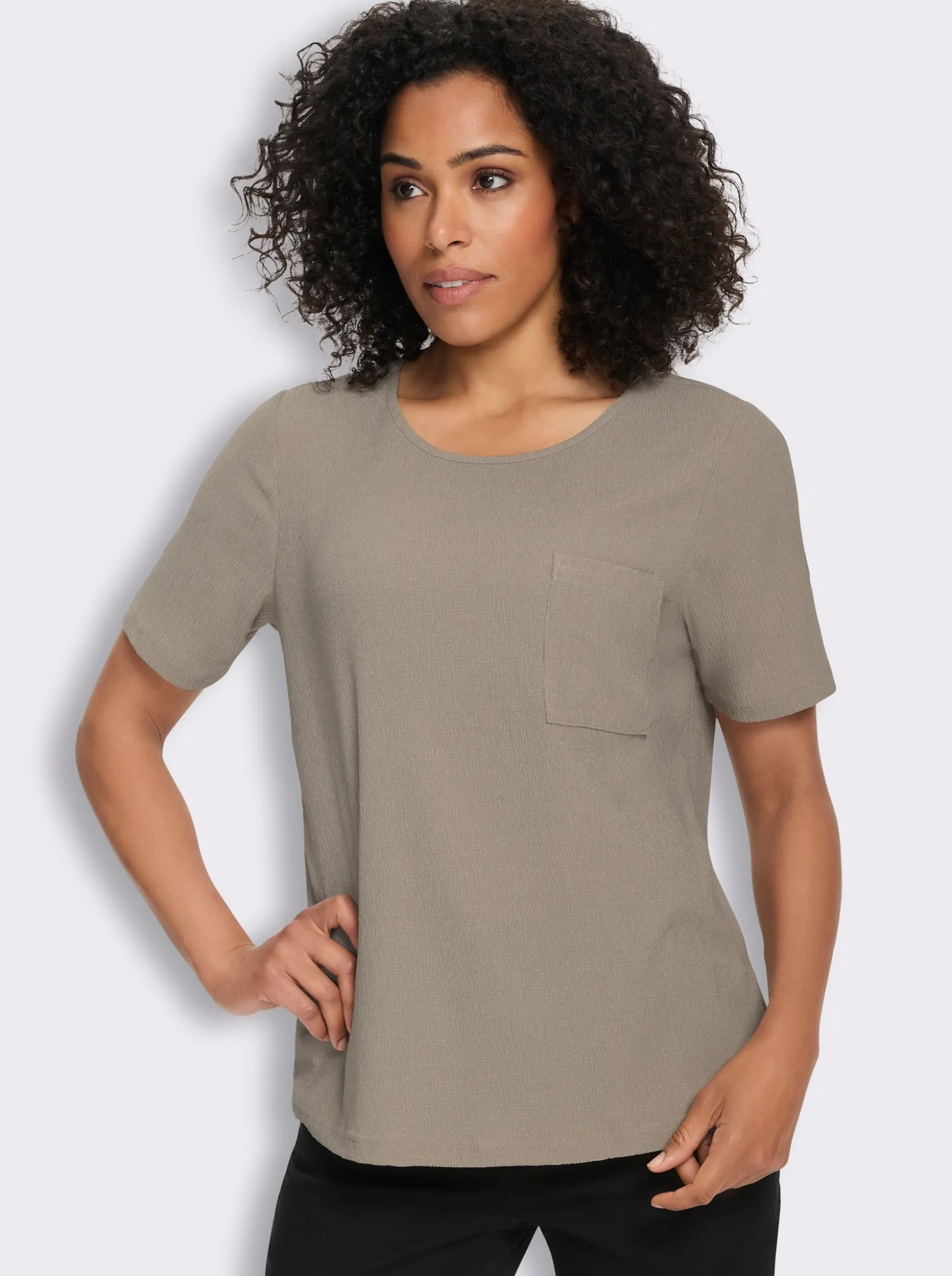 Kurzarmshirt mit Brusttasche