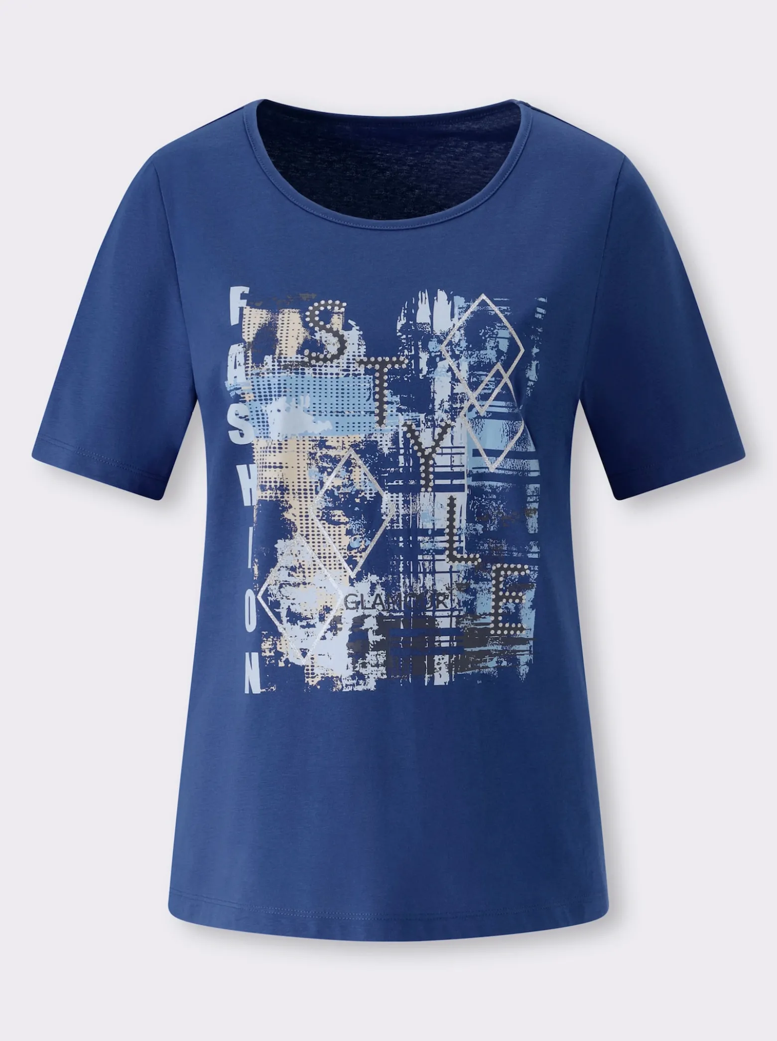 Kurzarmshirt mit Buchstaben-Druck