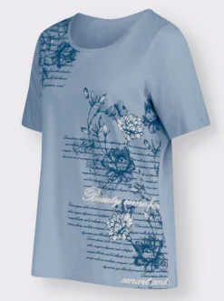 Kurzarmshirt mit Buchstaben-Druck