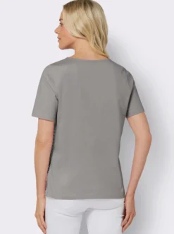 Kurzarmshirt mit Buchstaben-Druck