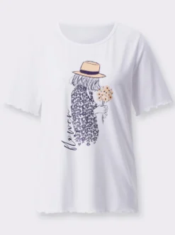 Kurzarmshirt mit Druck-Motiv