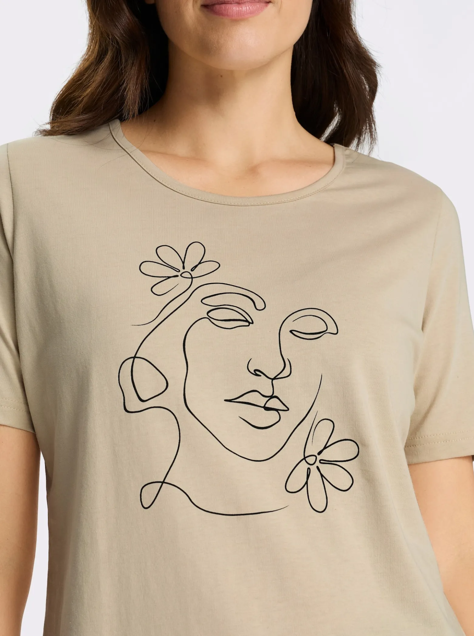 Kurzarmshirt mit Druck-Motiv