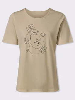 Kurzarmshirt mit Druck-Motiv