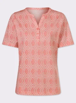 Kurzarmshirt mit Ethno-Druck