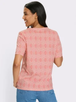 Kurzarmshirt mit Ethno-Druck