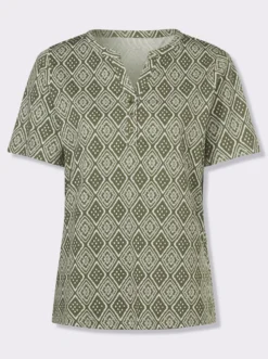 Kurzarmshirt mit Ethno-Druck