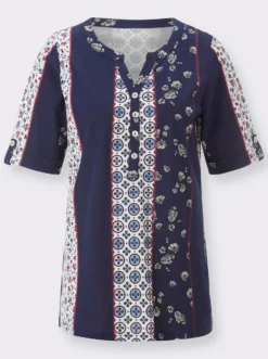 Kurzarmshirt mit etwas längerem Halbarm