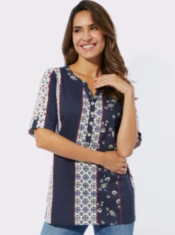 Kurzarmshirt mit etwas längerem Halbarm