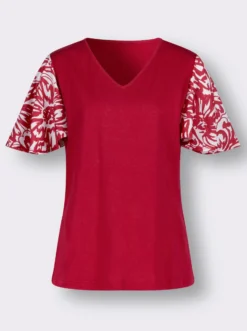 Kurzarmshirt mit Flügel-Ärmeln