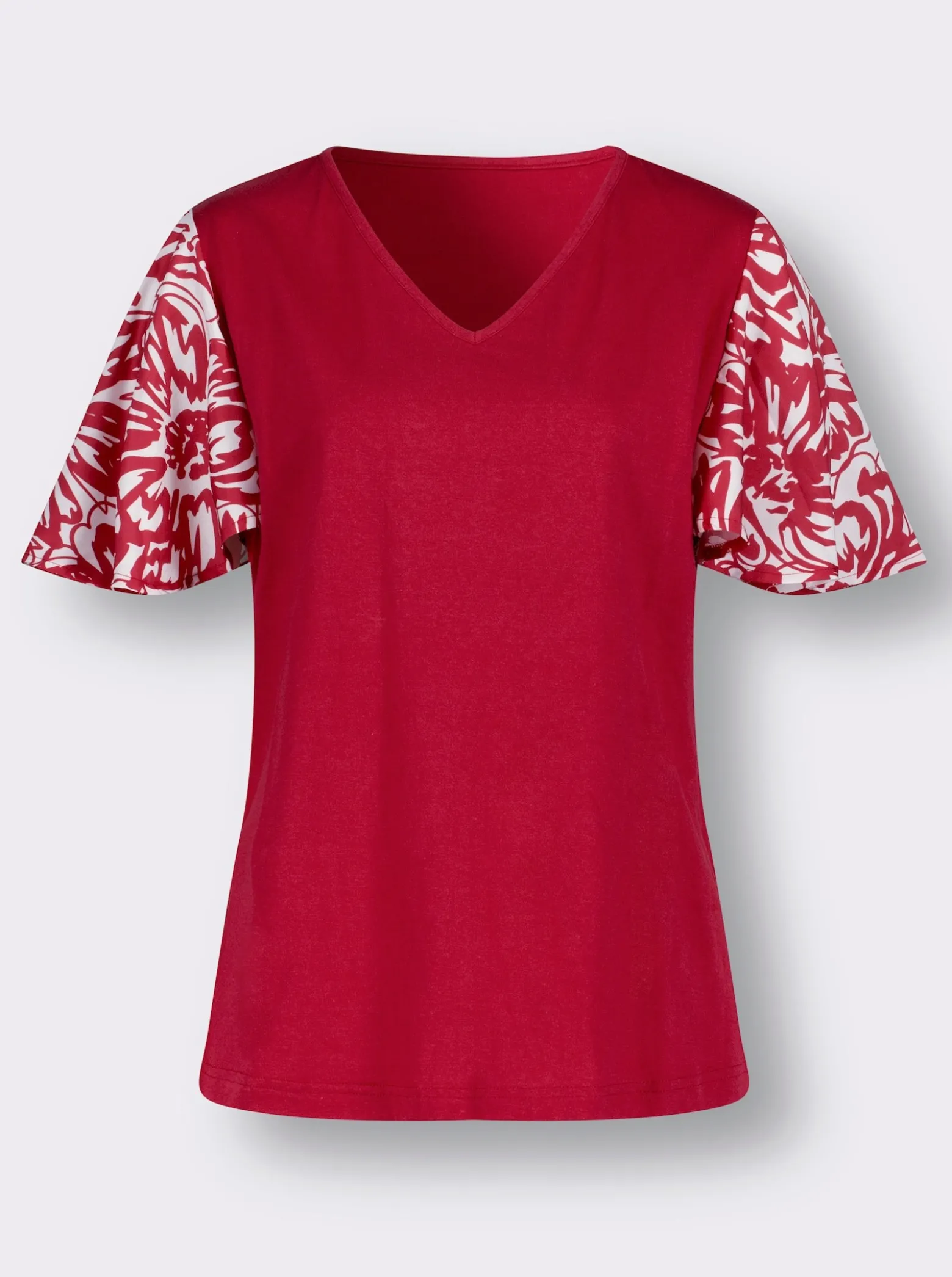 Kurzarmshirt mit Flügel-Ärmeln