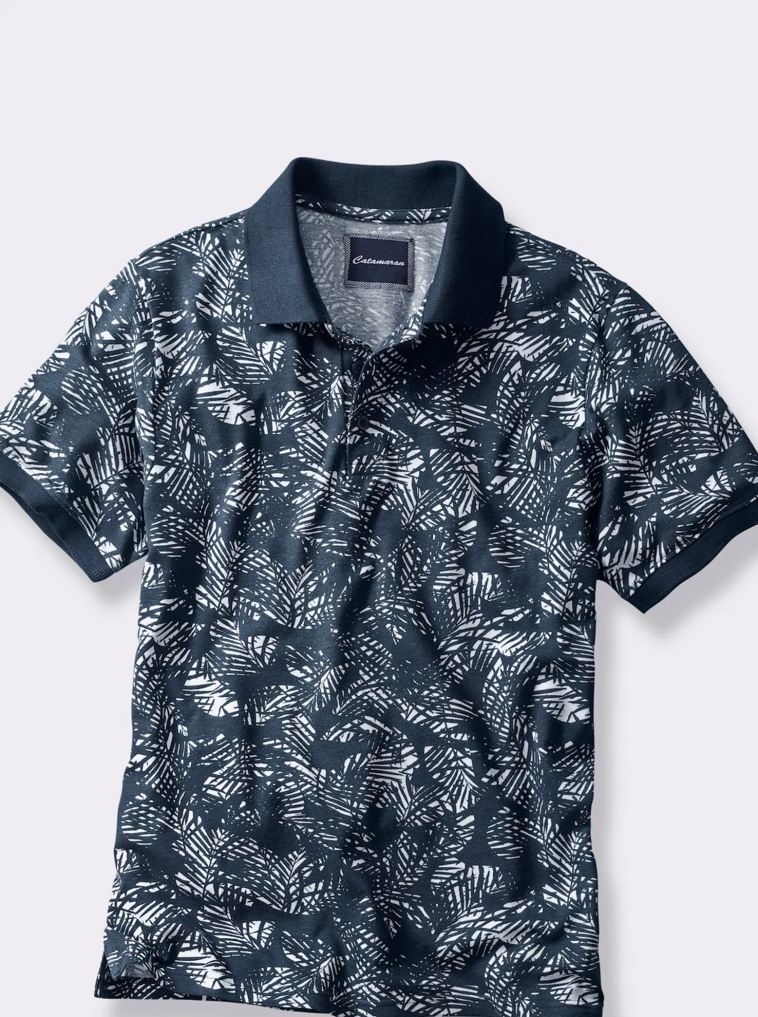 Kurzarmshirt mit floralem Allover-Muster