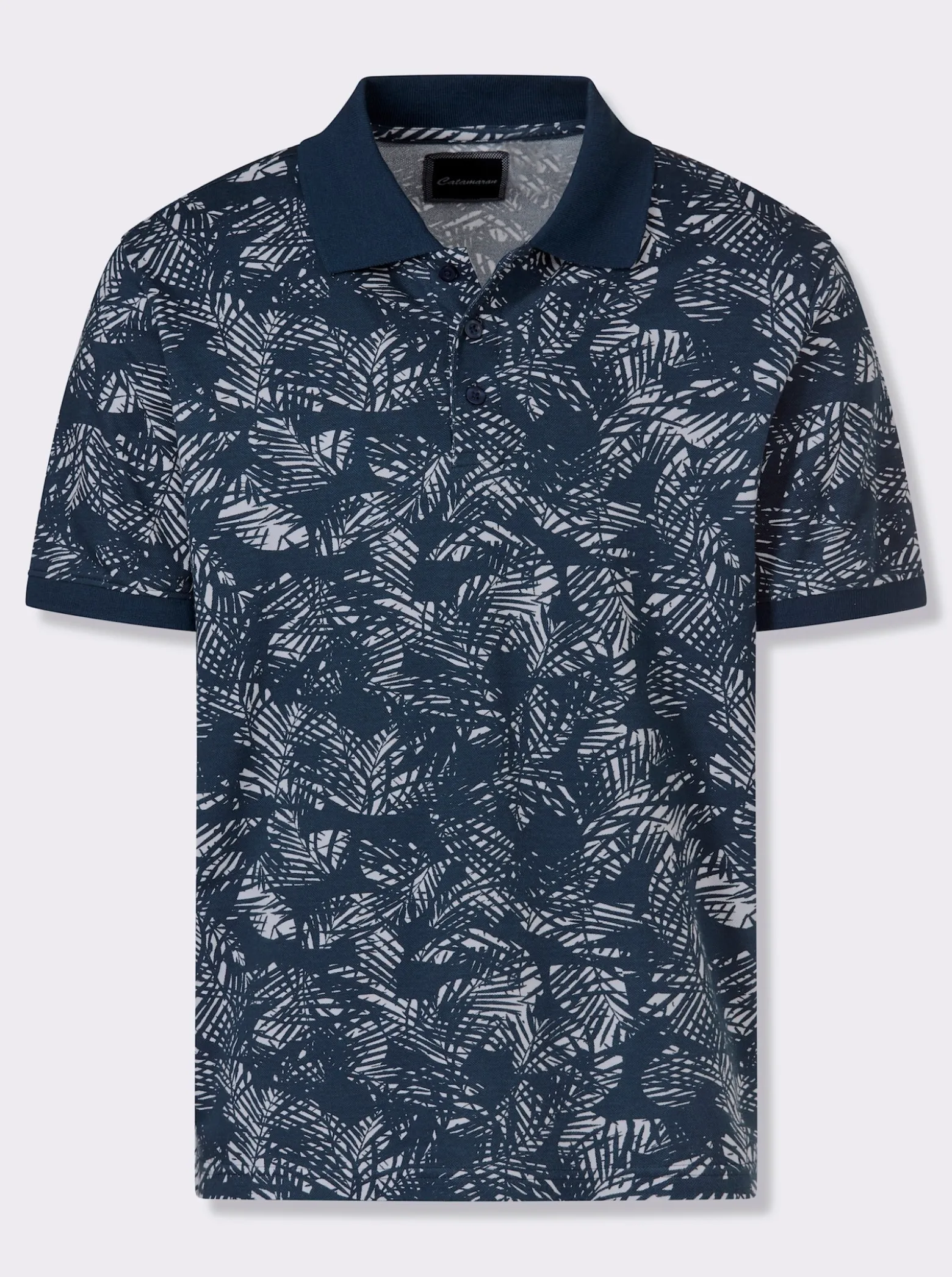 Kurzarmshirt mit floralem Allover-Muster
