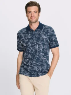 Kurzarmshirt mit floralem Allover-Muster