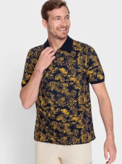 Kurzarmshirt mit floralem Allover-Muster