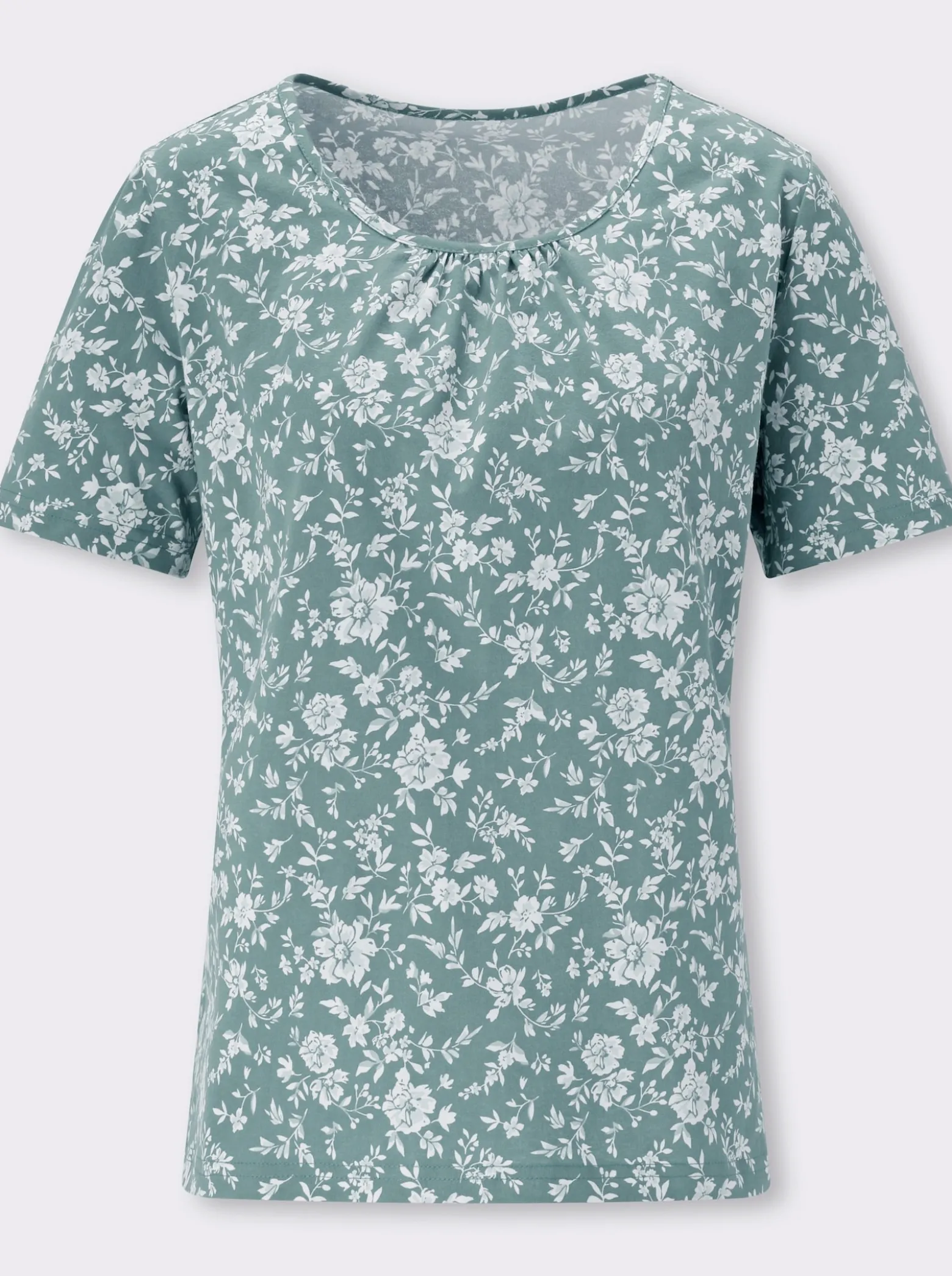 Kurzarmshirt mit floralem Druck