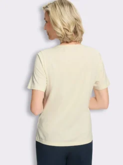 Kurzarmshirt mit floralem Druck