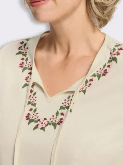 Kurzarmshirt mit floralem Druck