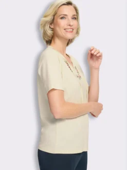 Kurzarmshirt mit floralem Druck