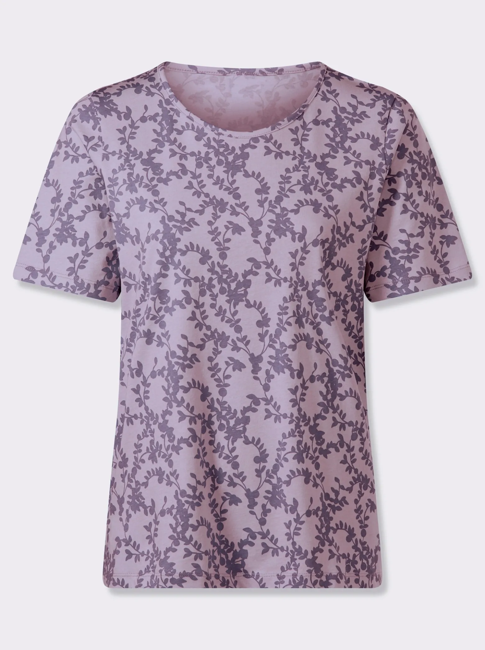 Kurzarmshirt mit floralem Muster