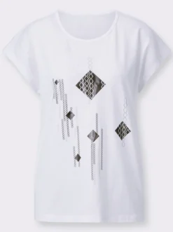 Kurzarmshirt mit Folien-Print