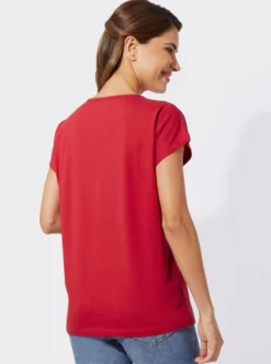 Kurzarmshirt mit Folien-Print
