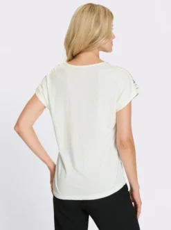 Kurzarmshirt mit Folien-Print
