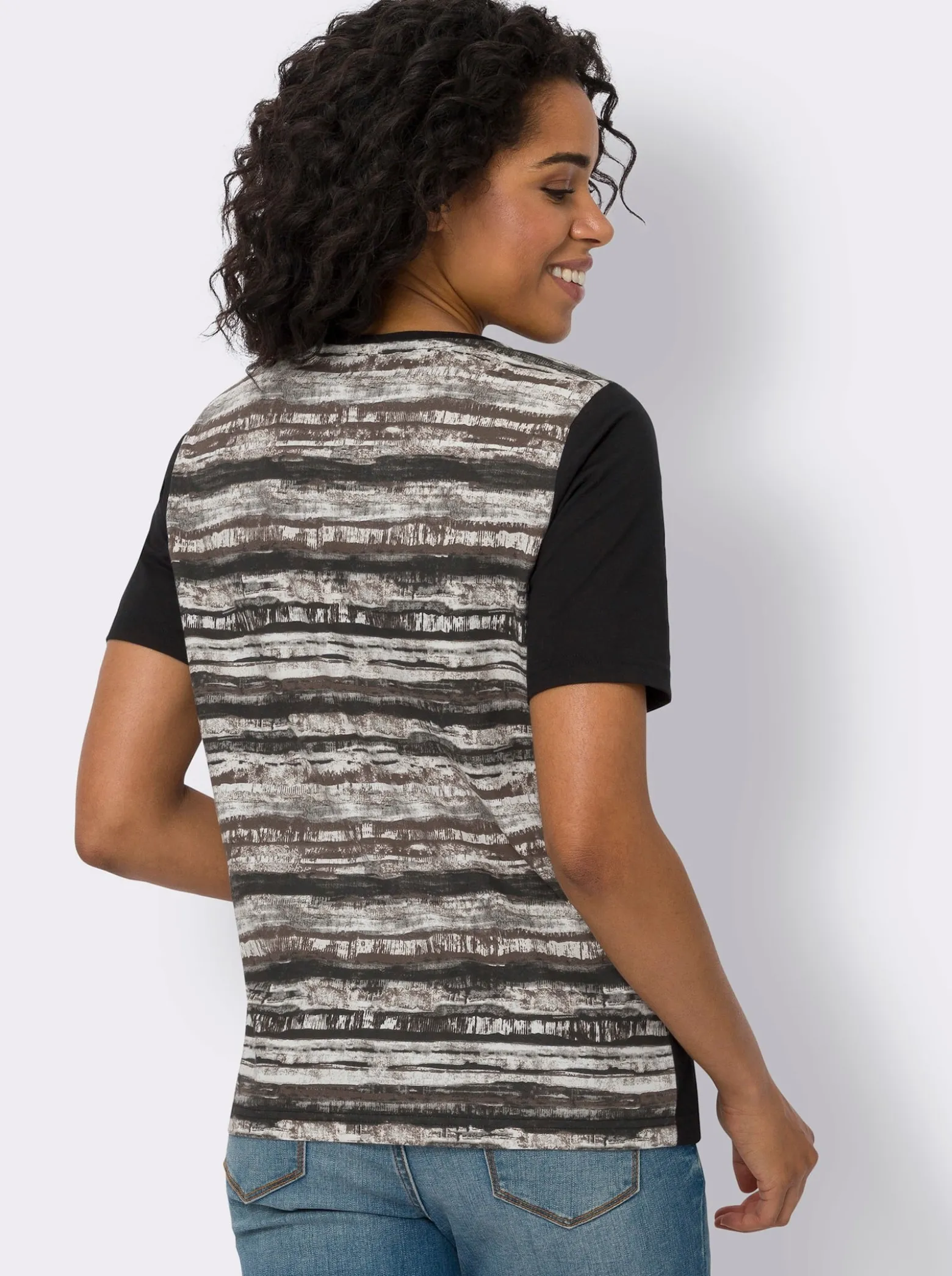 Kurzarmshirt mit Grafik-Druck